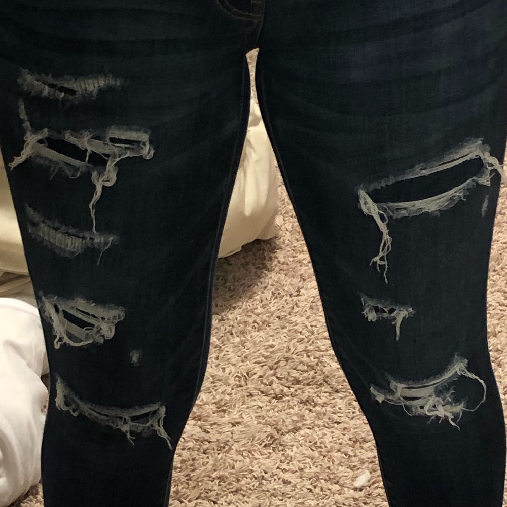 ripped patch jeans